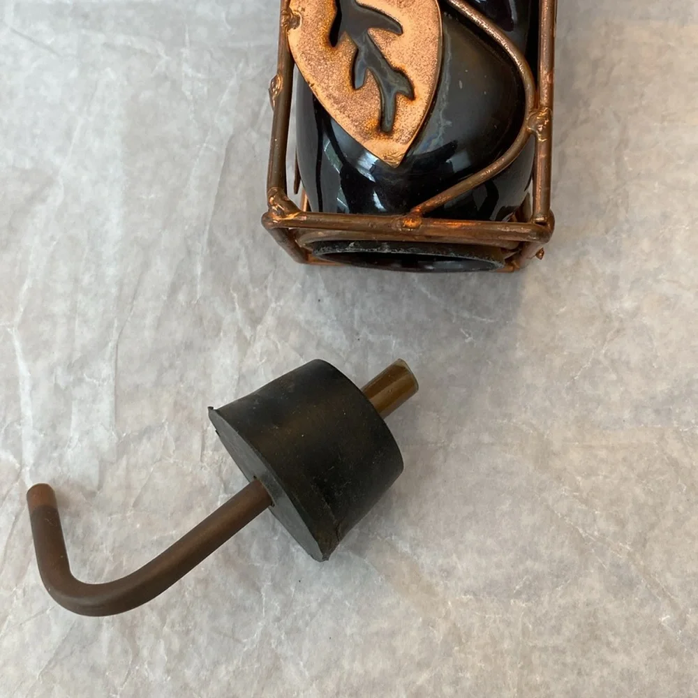 Copper Hummingbird Feeder